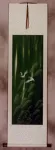 Summer Asian Cranes Landscape Wall Scroll