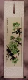 Green Peony Flower Wall Scroll