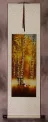 Autumn in Birch Forest - Asian Cranes - Small Wall Scroll