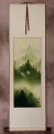 Colorful Asian Cranes Wall Scroll