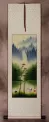 Waterfall Delight Asian Cranes Landscape - Small Wall Scroll