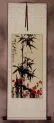 Black Ink Bamboo & Plum Blossom Scroll