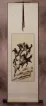 Classic Chinese Black Ink Horses Wall Scroll