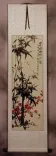 Black Ink Bamboo & Plum Blossom Scroll