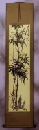 Chinese Black Ink Bamboo Wall Scroll