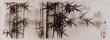 Charcoal Bamboo Landscape Drawing
