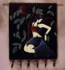 Beautiful Girl of South China Painted Batik Wall Hanging