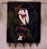 Ethnic Girl of South China Painted Batik Wall Hanging
