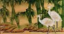 Egrets and Bamboo Painting