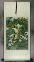 Dragons Play in the Sea - Chinese Silk Wall Scroll