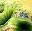 Birds & Lilies Painting