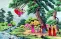 North Korean Swinging Fun Painting