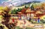 North Korean Village Painting
