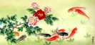 Large Koi Fish Painting