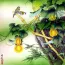 Nature's Green - Birds and Gourds - Asian Painting