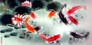 Koi Fish and Lotus Flower - Chinese Painting