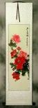 Pink and Red Peony Flower Wall Scroll