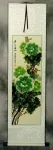 Green Peony Flower Wall Scroll