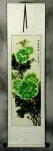 Green Peony Flower Wall Scroll
