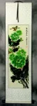 Green Peony Flower Wall Scroll