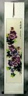 Purple Peony Flower Wall Scroll