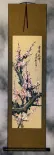 Pink Plum Blossom Wall Scroll
