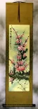 Colorful Golden-Yellow Plum Blossom Wall Scroll