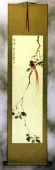 Longevity - Bird and Flower Wall Scroll