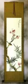 Enjoy the Beauty of Spring - Bird and Flower Wall Scroll