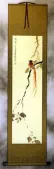 Longevity - Bird and Flower Wall Scroll