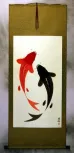 Yin Yang Koi Fish Wall Scroll