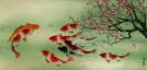 Koi Fish and Plum Blossoms
