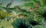 Little Birds and Beautiful Lotus Painting