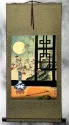 Asian Still Life Scene Wall Scroll