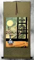 Asian Still Life Scene Wall Scroll