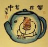 Enjoy Life, Live in a Tea Pot - Chinese Philosophy Painting