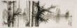 Charcoal Bamboo Landscape Drawing