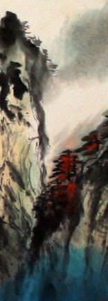 Huang Mountain Chinese Landscape Painting