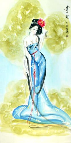 Yang Gui-Fei - Beauty of Ancient China Scroll close up view