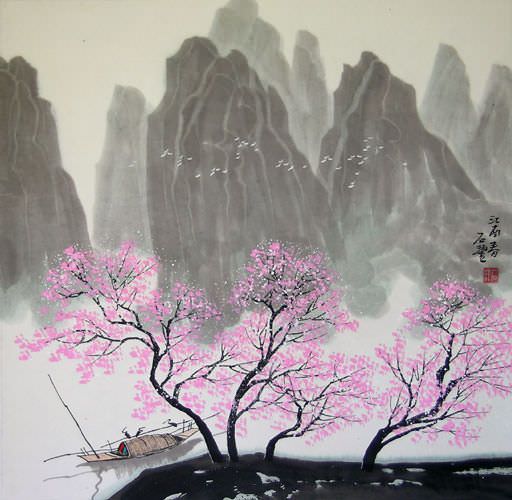 [ Chinese karst painting, 