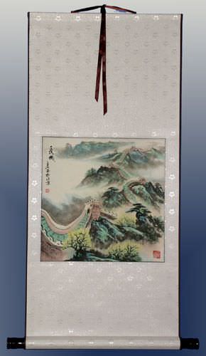 The Green of the Great Wall Scroll
