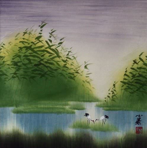 Cranes Return Home - Chinese Painting