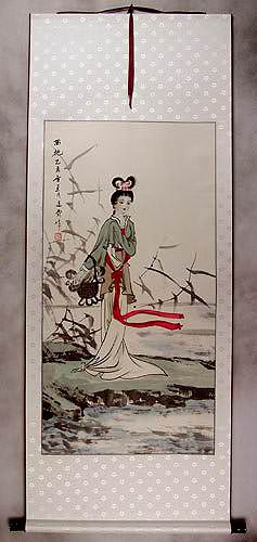 Xi Shi - Fairest Beauty of Ancient China Scroll