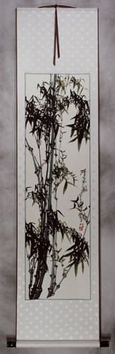 Chinese Bamboo Wall Scroll