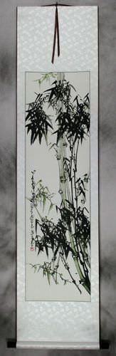 Chinese Bamboo Wall Scroll