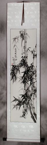 Asian Bamboo Wall Scroll