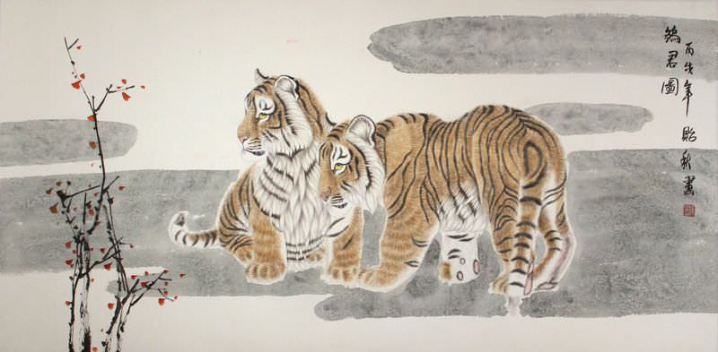Large Tiger Painting