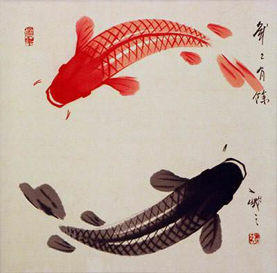 Yin Yang Fish Portrait