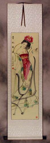The Drunken Beauty - Chinese Wall Scroll
