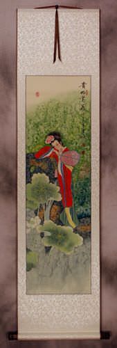 Beautiful Chinese Woman Wall Scroll